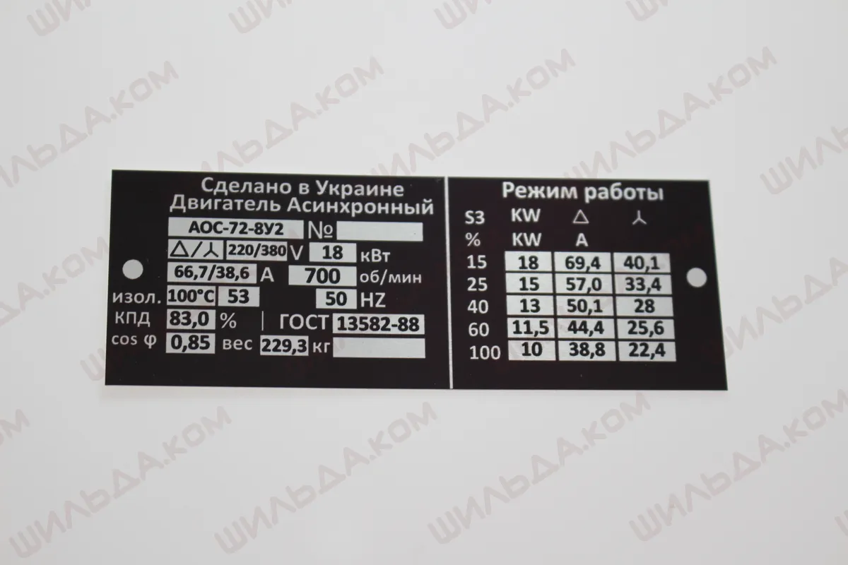 Nameplate Manufacturing